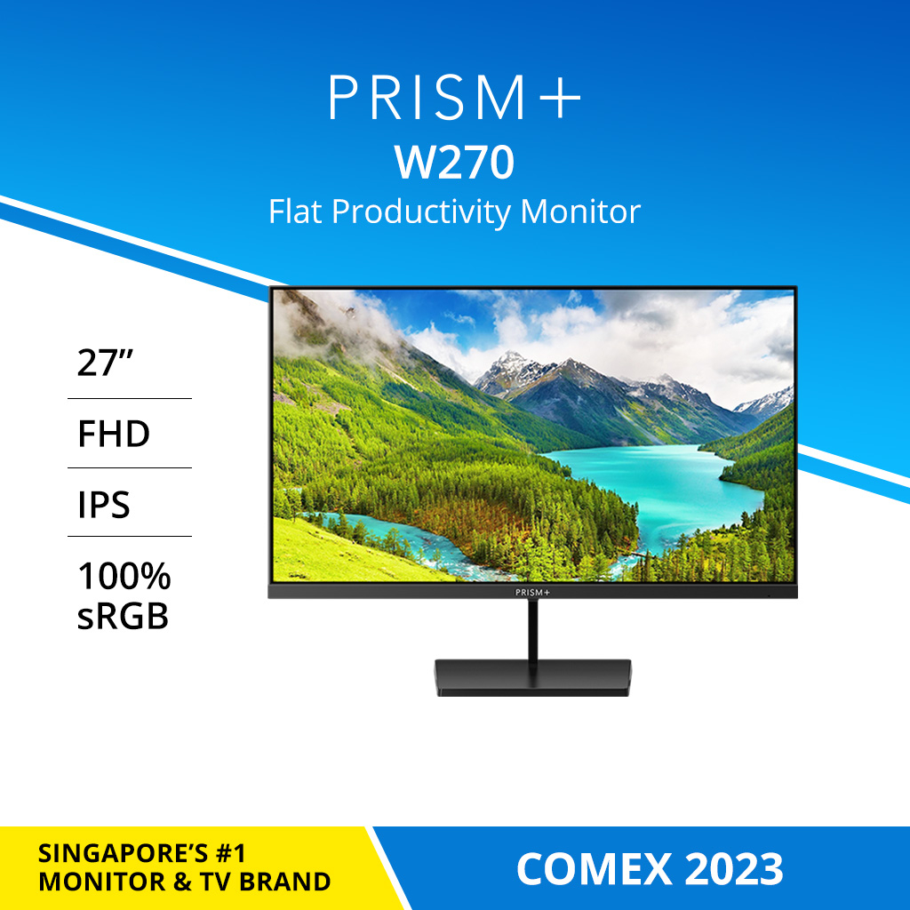 PRISM+-W270-27"-FHD-[1920-x-1080]-IPS-100%-sRGB-Professional-Monitor-Productivity-Monitor