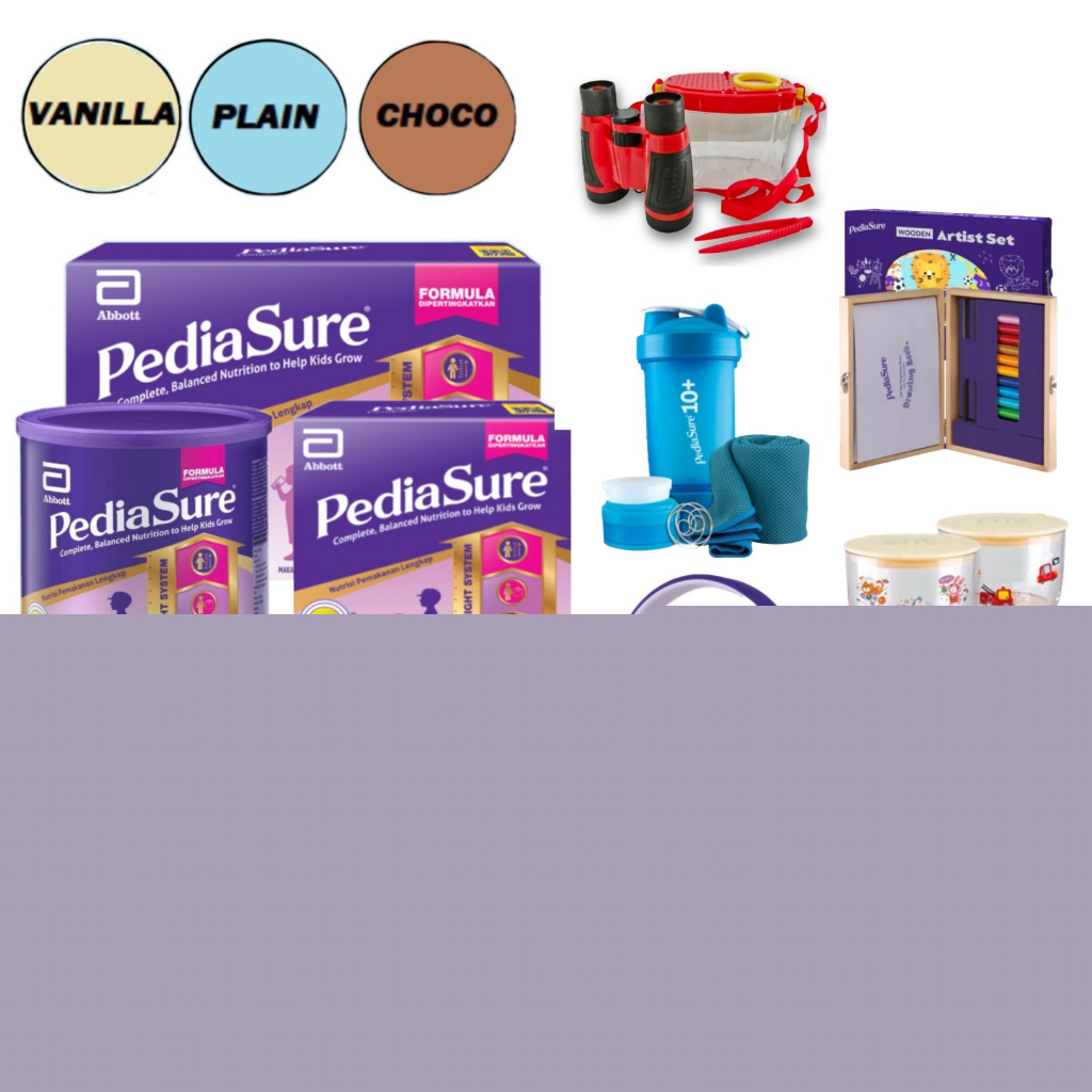 PEDIASURE 1.6Kg/ 1.8kg/ 3kg (1-10 years) - Vanilla/Plain/Chocolate