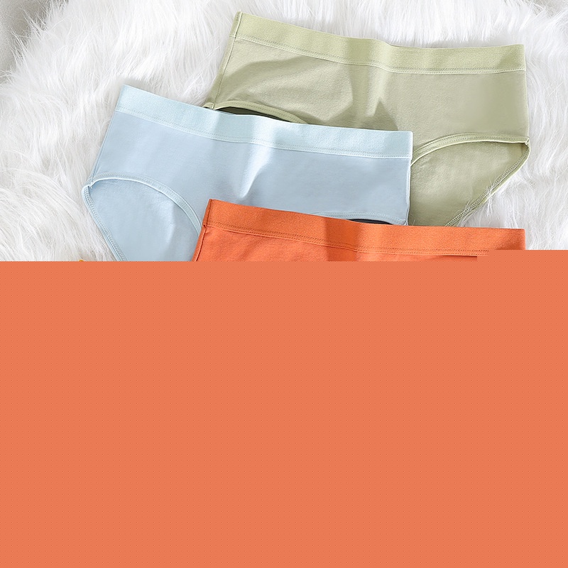 Southeast Asia Cross-Border E-Commerce Ladies Underwear Female Student Korean Version Solid Color Breath