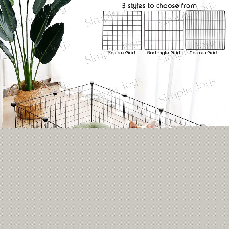 SG Stock DIY Cat/Dog/Guinea Pig/Rabbit/ Small Animals Modular Playpen Cage Portable